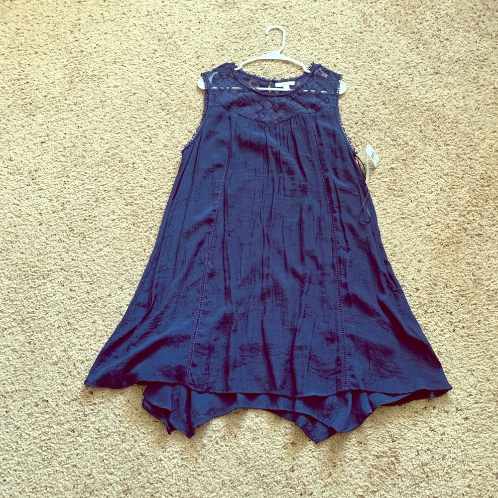 Blue cotton dress NWT